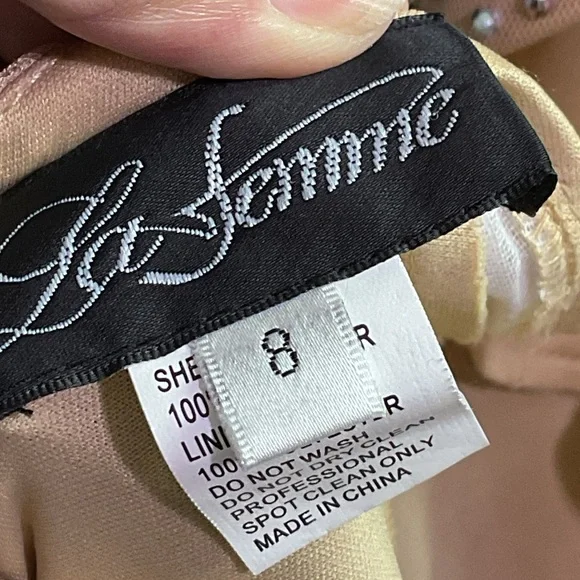 La Femme Pink Blush Gown - Picture 13 of 14